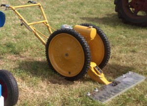 Allen Scythe fitted with a Villers engine. It is painted yellow because it spent it's working life on an airfield. 