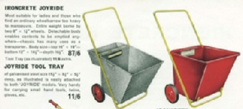 Ironcrete Joyride with optional tool tray.